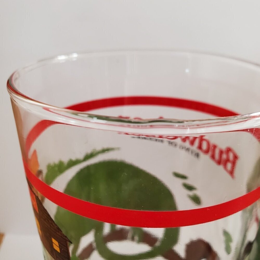1998 Set of 2 Budweiser Beer Pub "Lizard" Glasses-We Could've Been Huge! - Picture 8 of 8